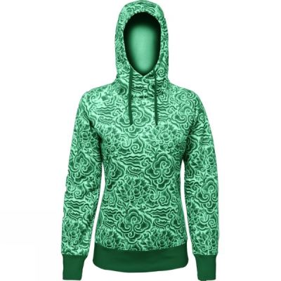 Sudadera Con Capucha Sherpa Kamal Mujer Verde - Chile LZG569310